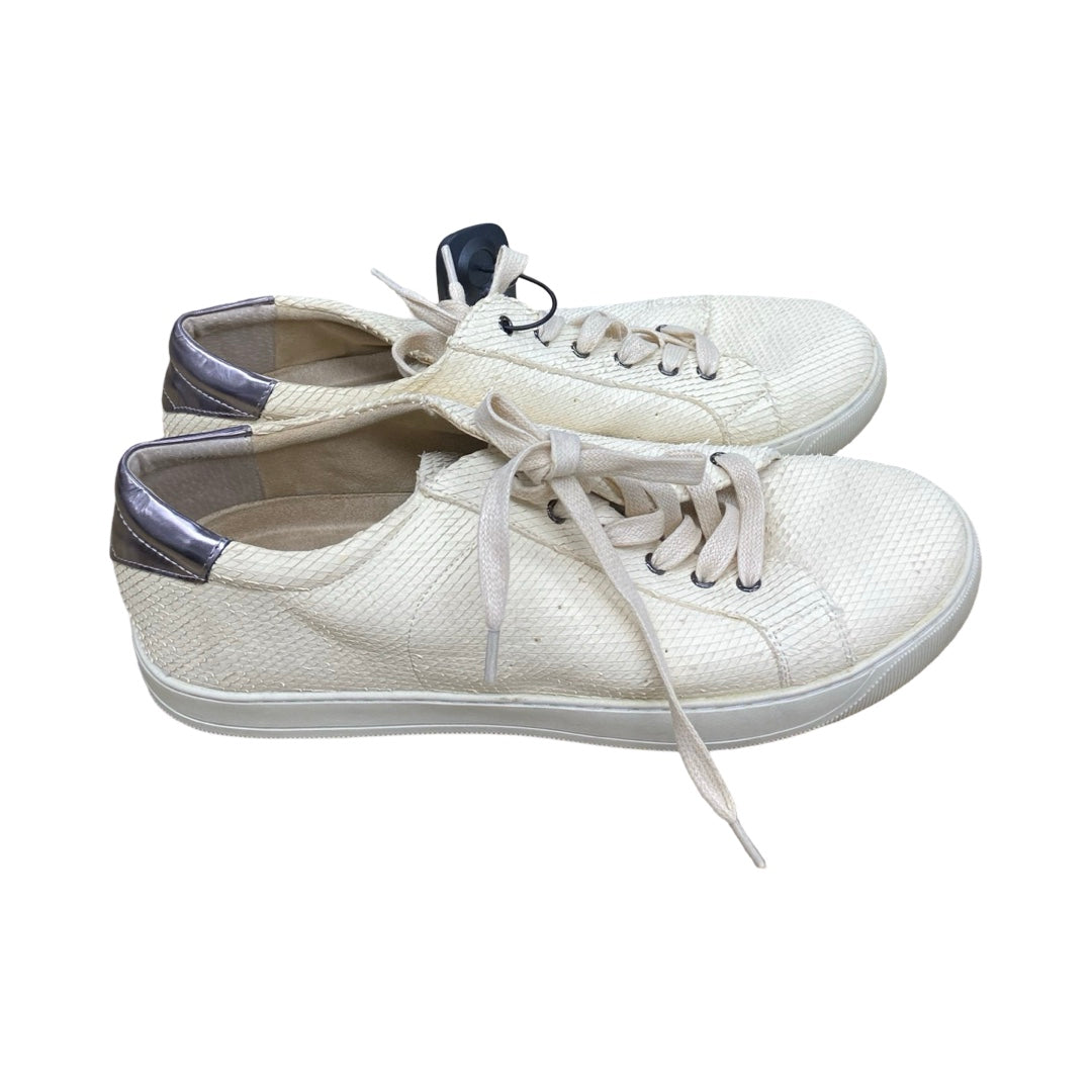 Shoes Sneakers By Vaneli In Cream, Size:11