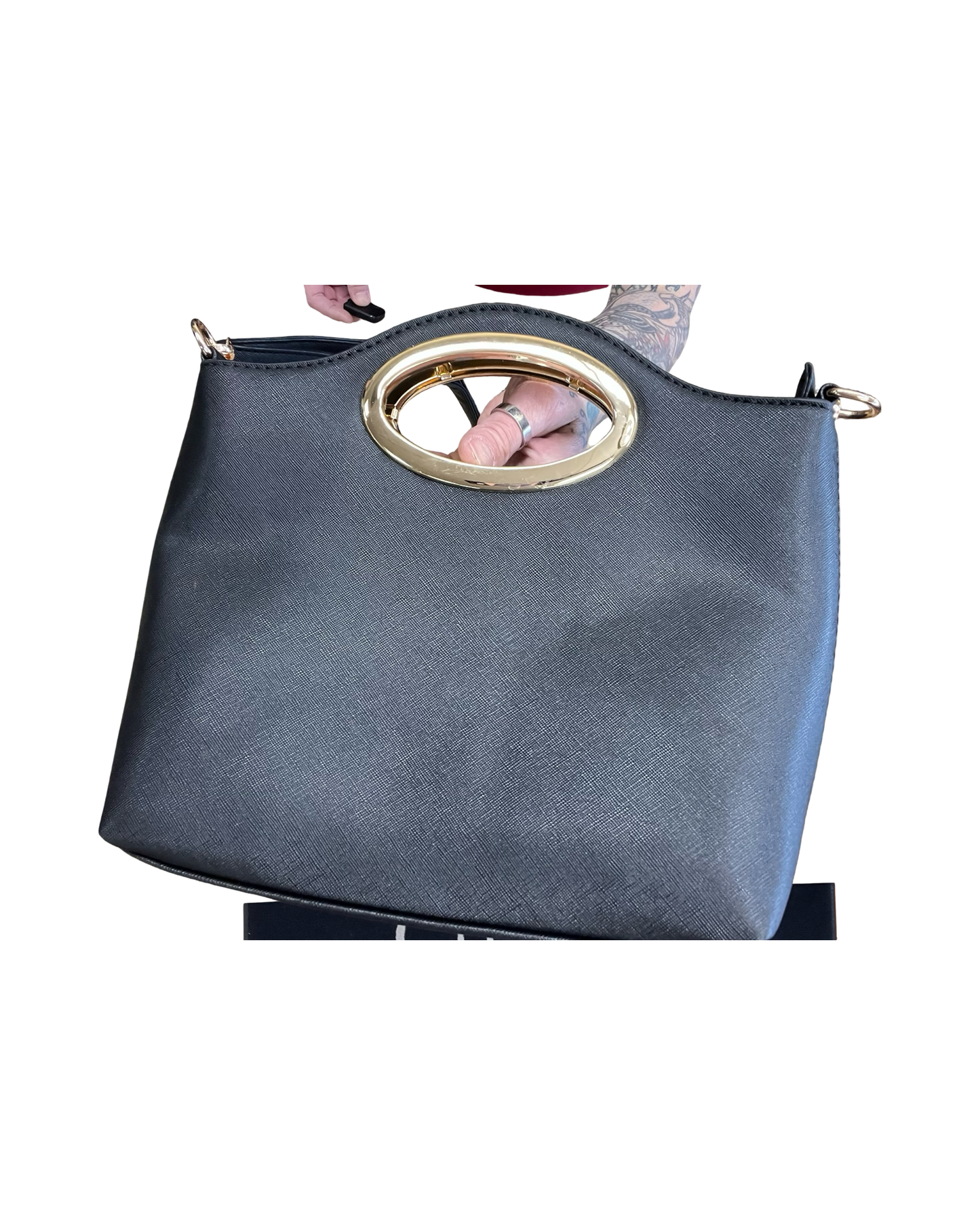 Handbag By Clothes Mentor In Black, Size:Medium