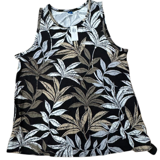 Tank Top By Old Navy In Black & Brown, Size:M