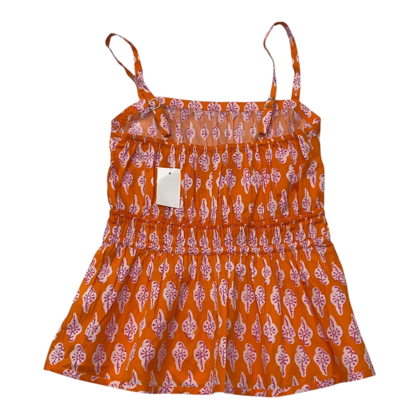 Top Sleeveless By J. Crew In Orange & Pink, Size:6