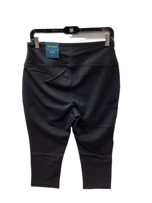 Athletic Leggings Capris By Tek Gear In Black, Size:Xl