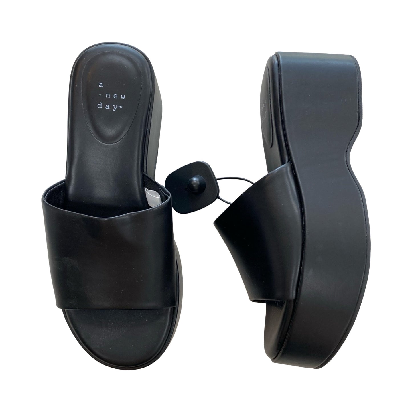 Sandals Heels Block By A New Day In Black, Size:6