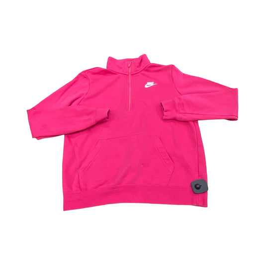 Athletic Top Ls Crewneck By Nike In Pink, Size:S