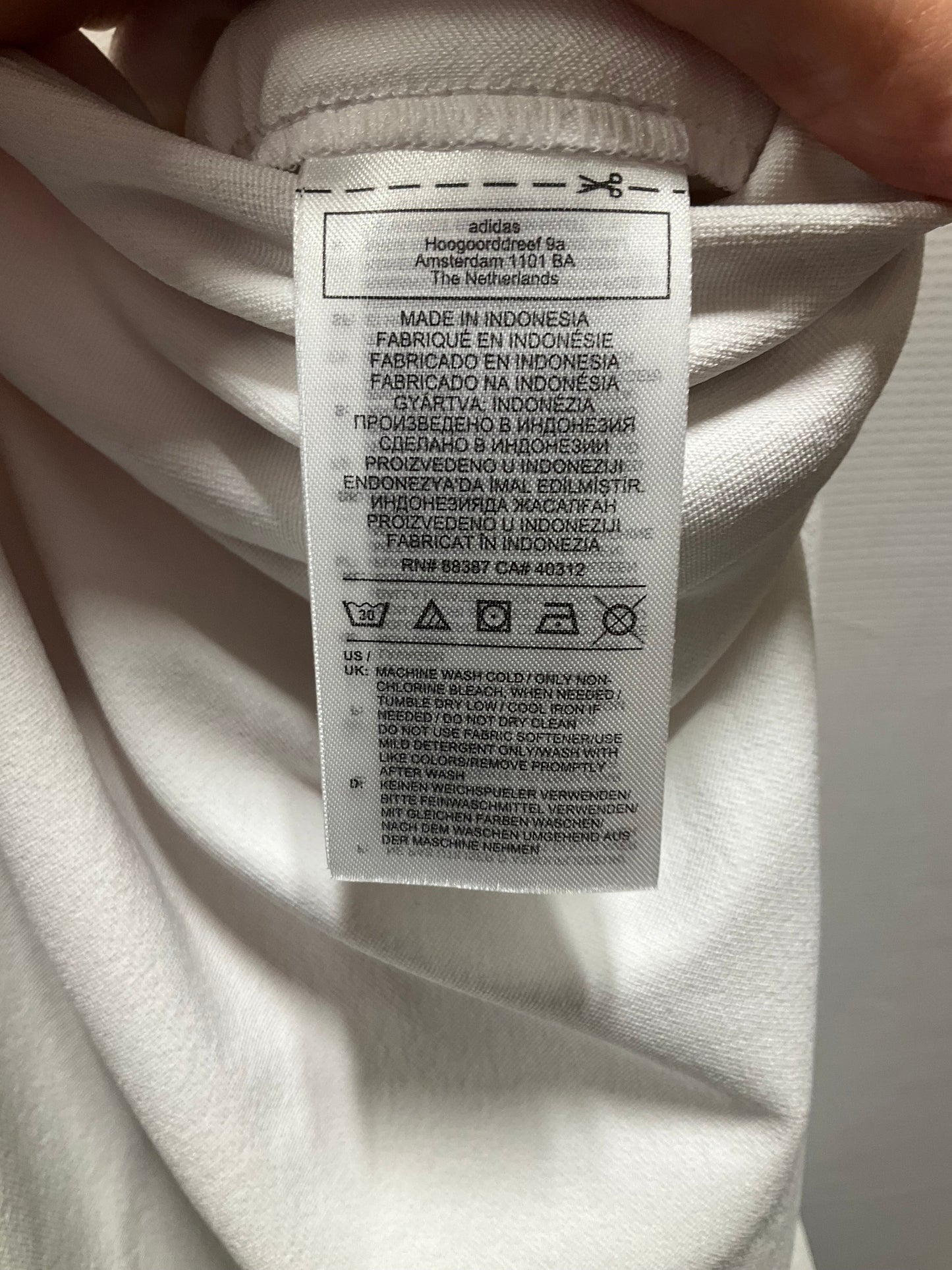 Athletic Skort By Adidas In White, Size: L