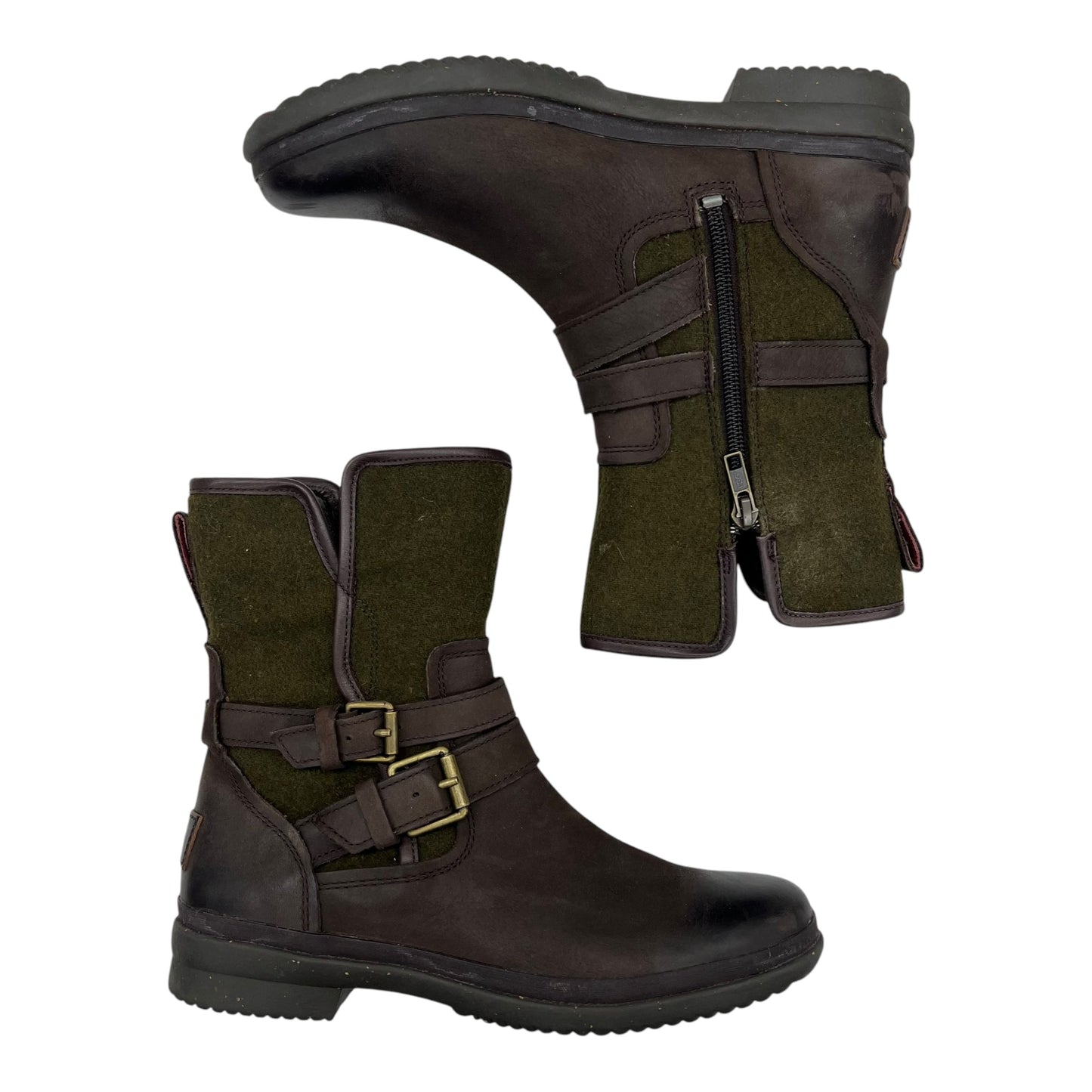 Boots Designer By Ugg In Green, Size:7