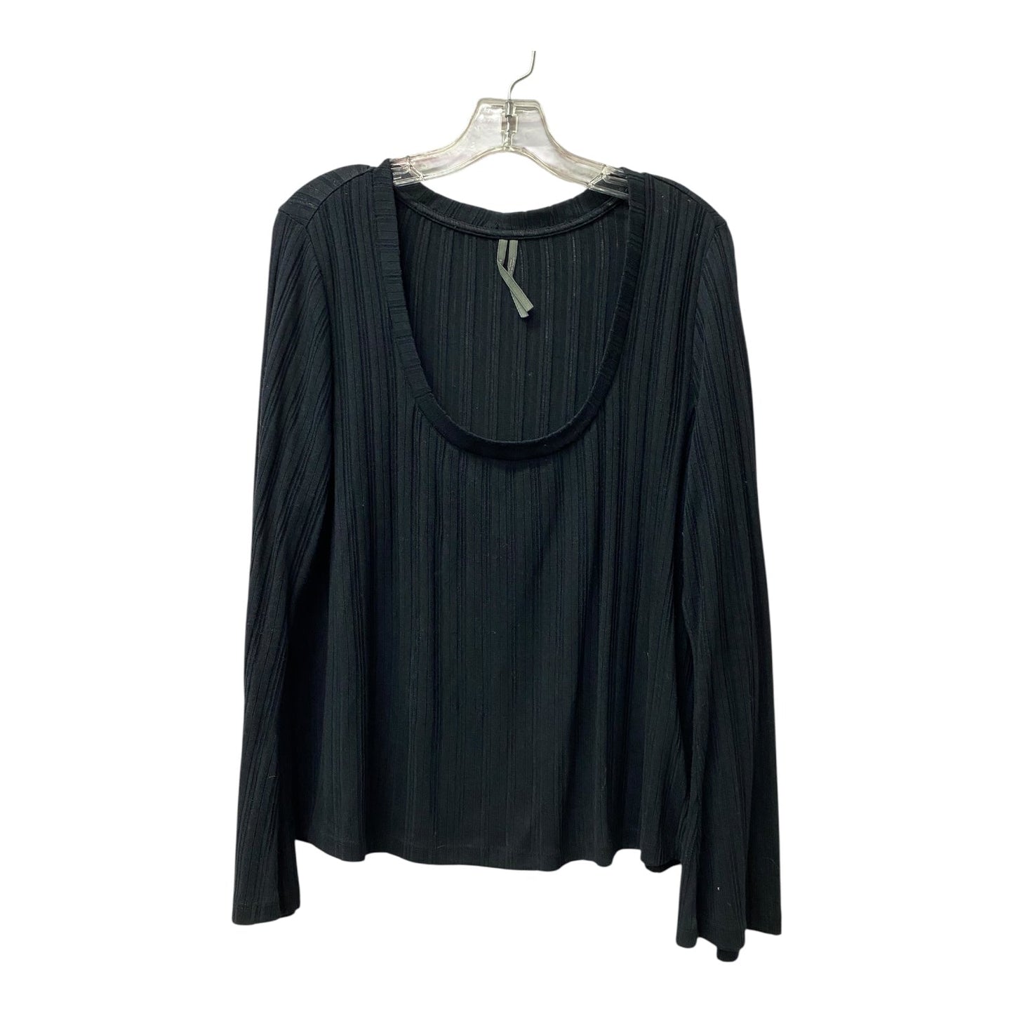 Top Ls By Anthropologie In Black, Size:2X