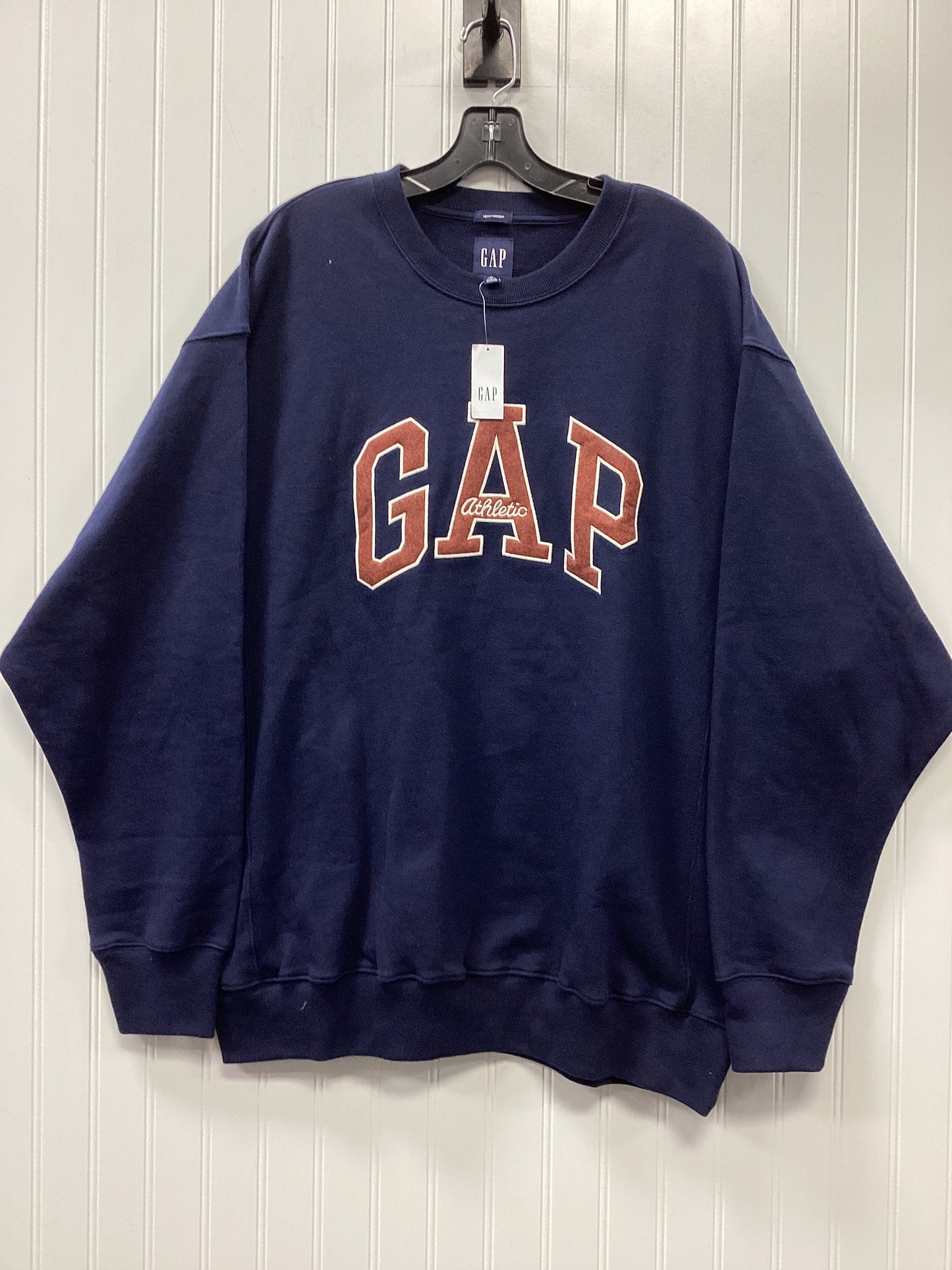 Sweatshirt Crewneck By Gap In Navy, Size:M