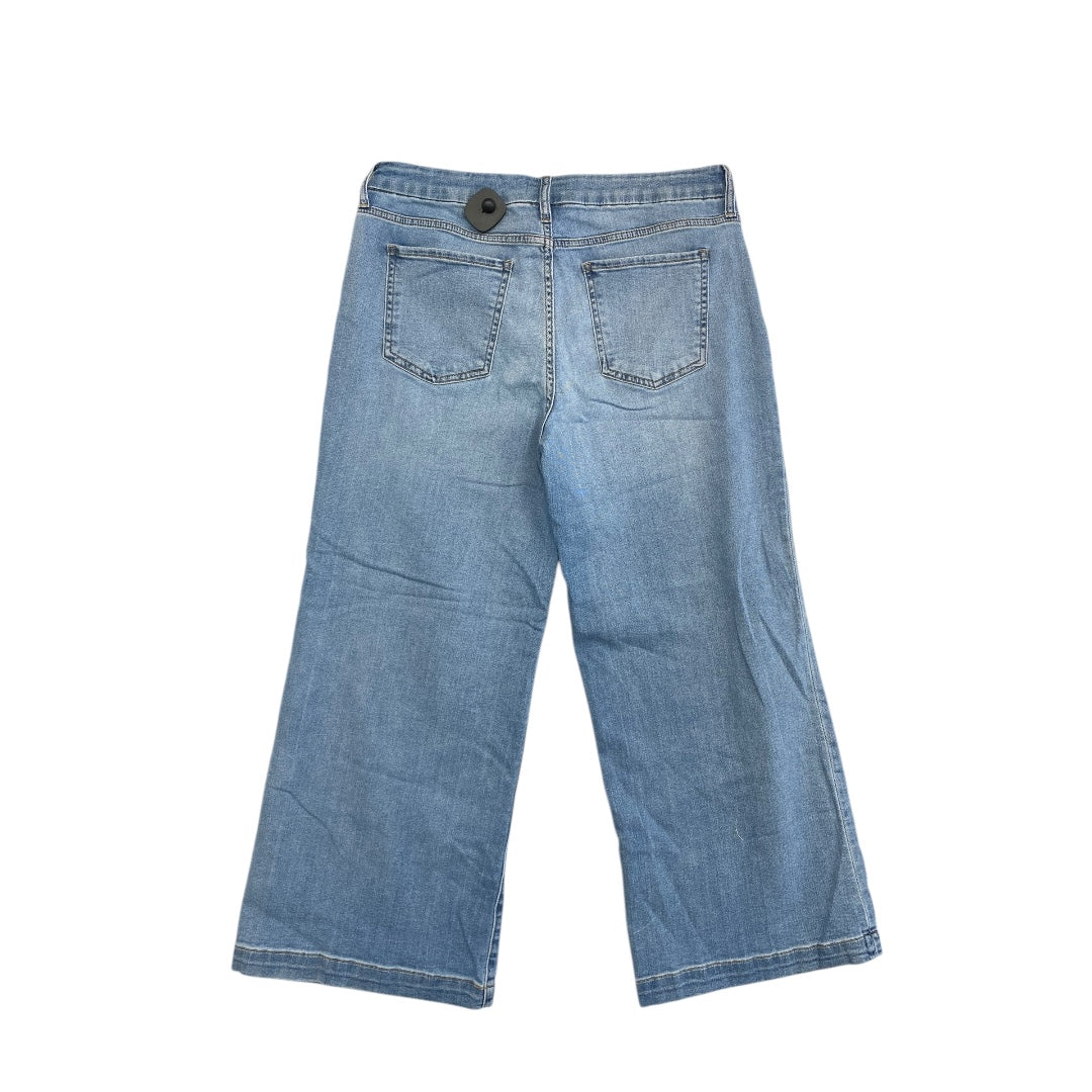 Jeans Wide Leg By Kut In Blue Denim, Size:14