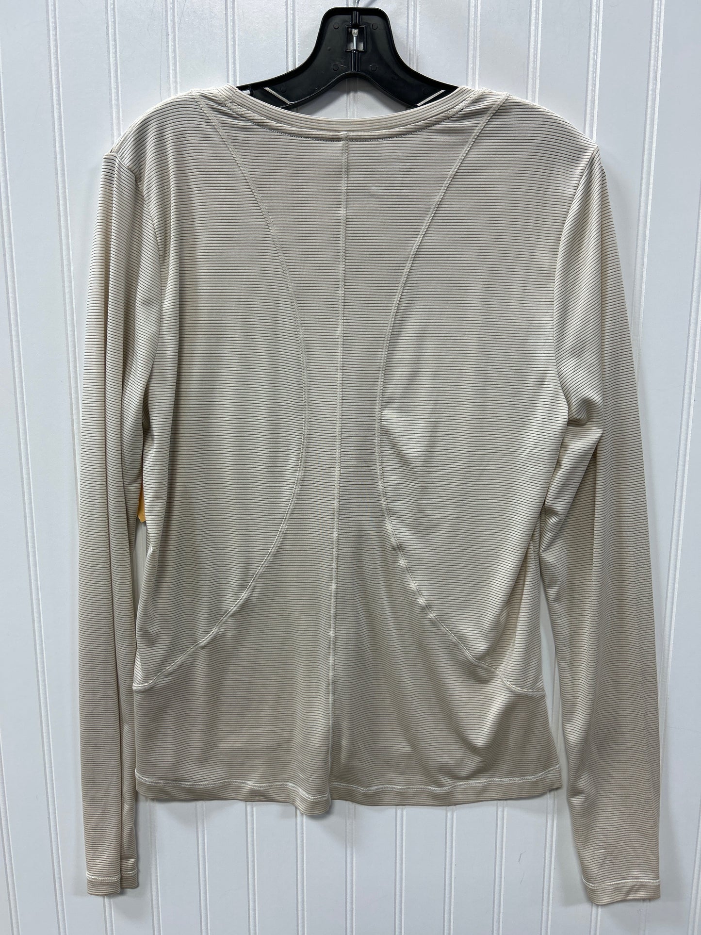 Athletic Top Ls Crewneck By Nike Apparel In Tan, Size:L