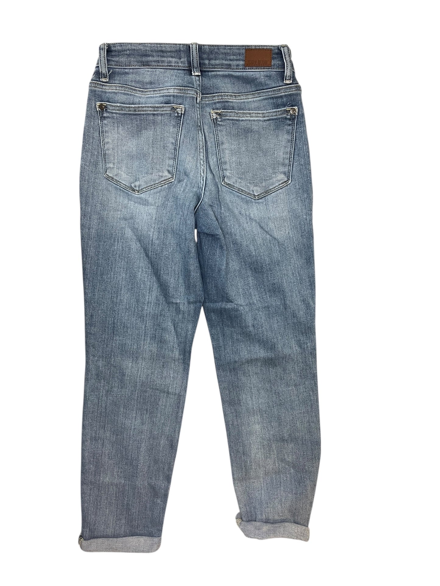 Jeans Boyfriend By Judy Blue In Blue Denim, Size:0P