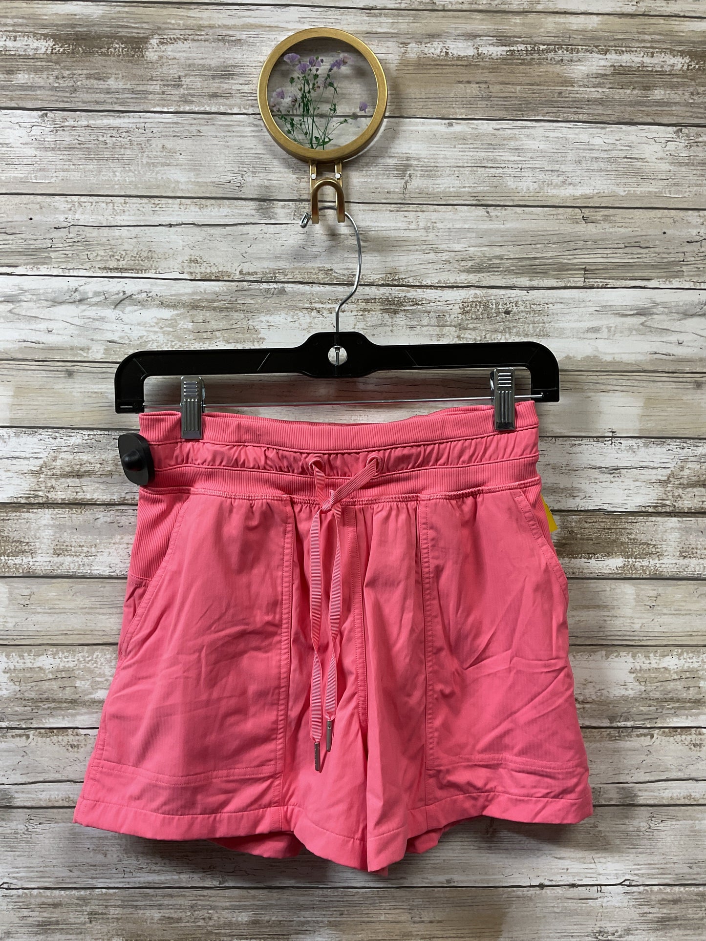 Athletic Shorts By Lululemon In Pink, Size:2