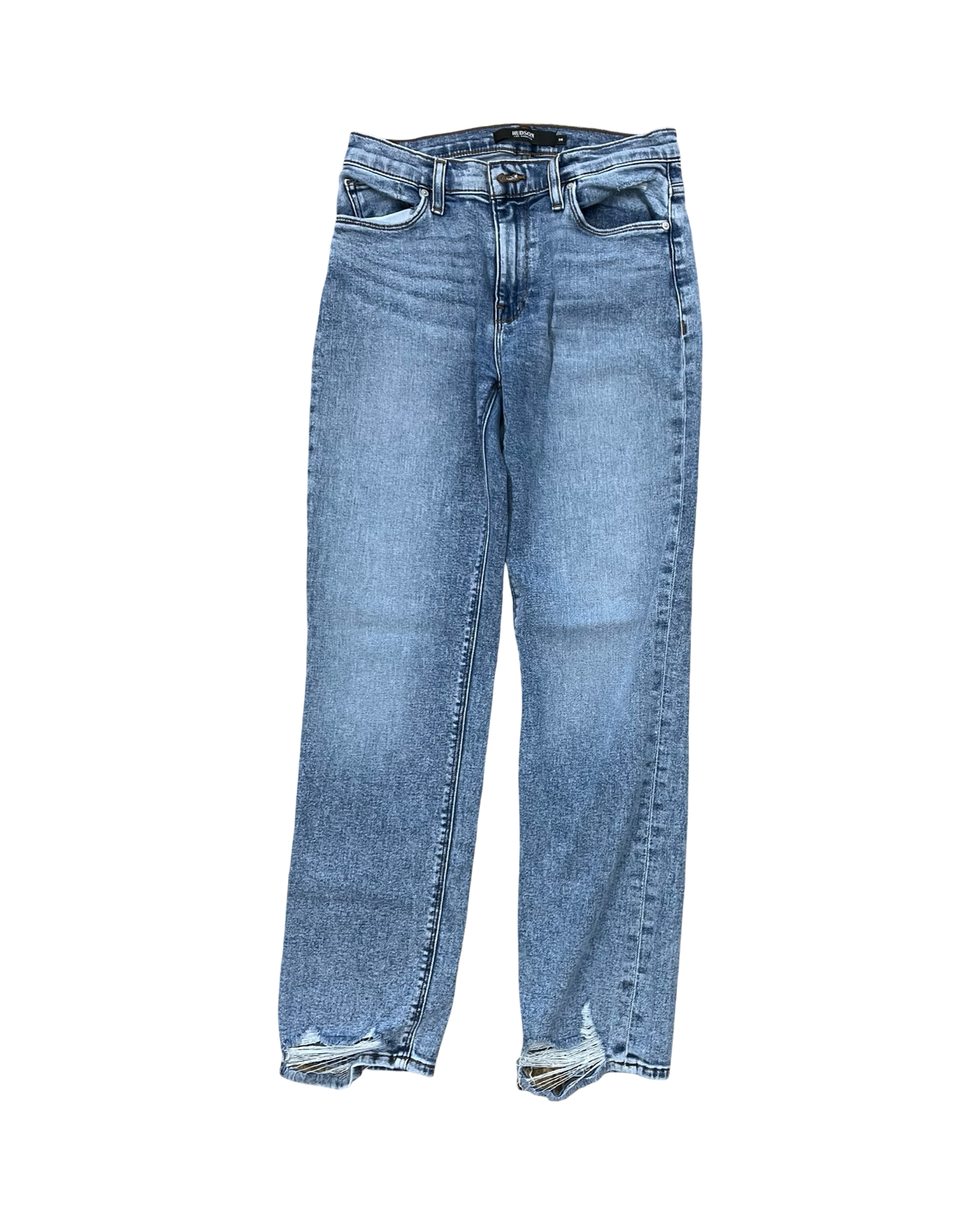 Jeans Straight By Hudson In Blue Denim, Size:2