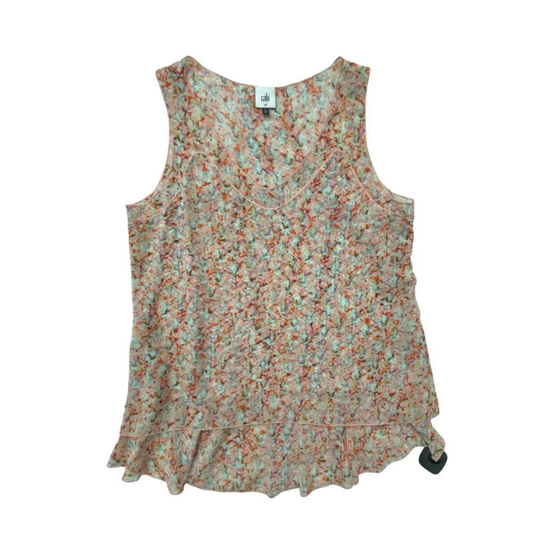 Top Sleeveless By Cabi In Multi, Size:M