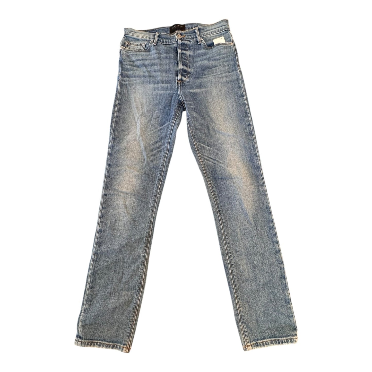 Jeans Straight By Black Orchid In Blue Denim, Size:4