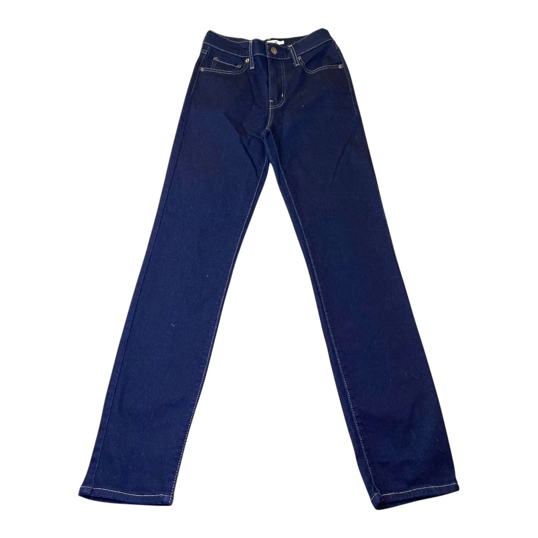 Jeans Skinny By Levis In Blue Denim, Size:2