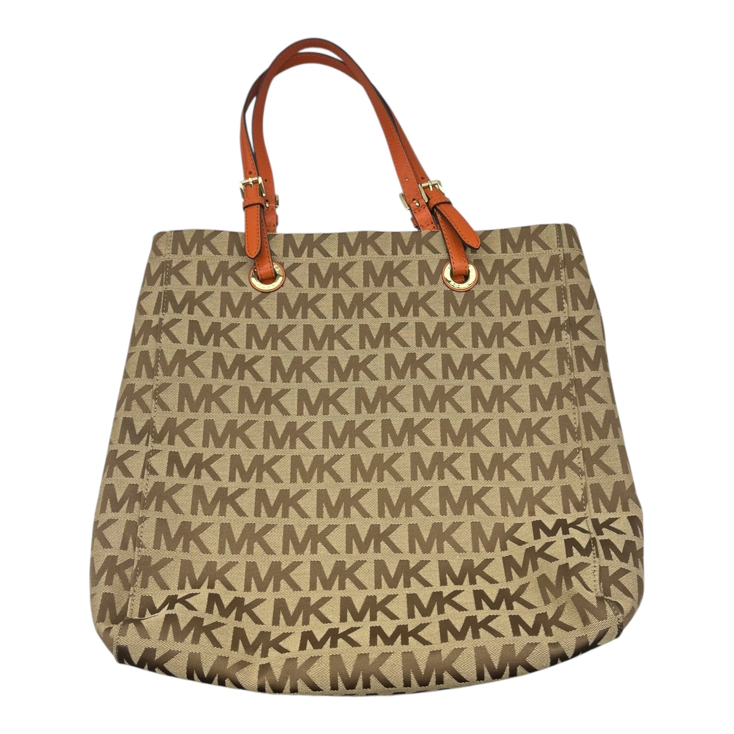 Tote Designer By Michael Kors In Tan, Size:Medium