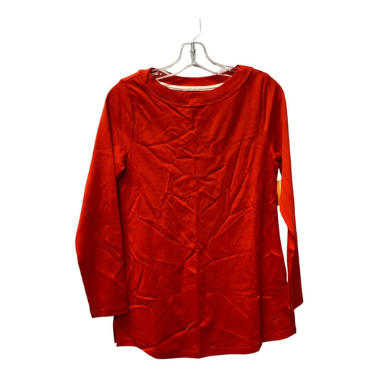 Top Ls Basic By Isaac Mizrahi Live Qvc In Red, Size:Xs