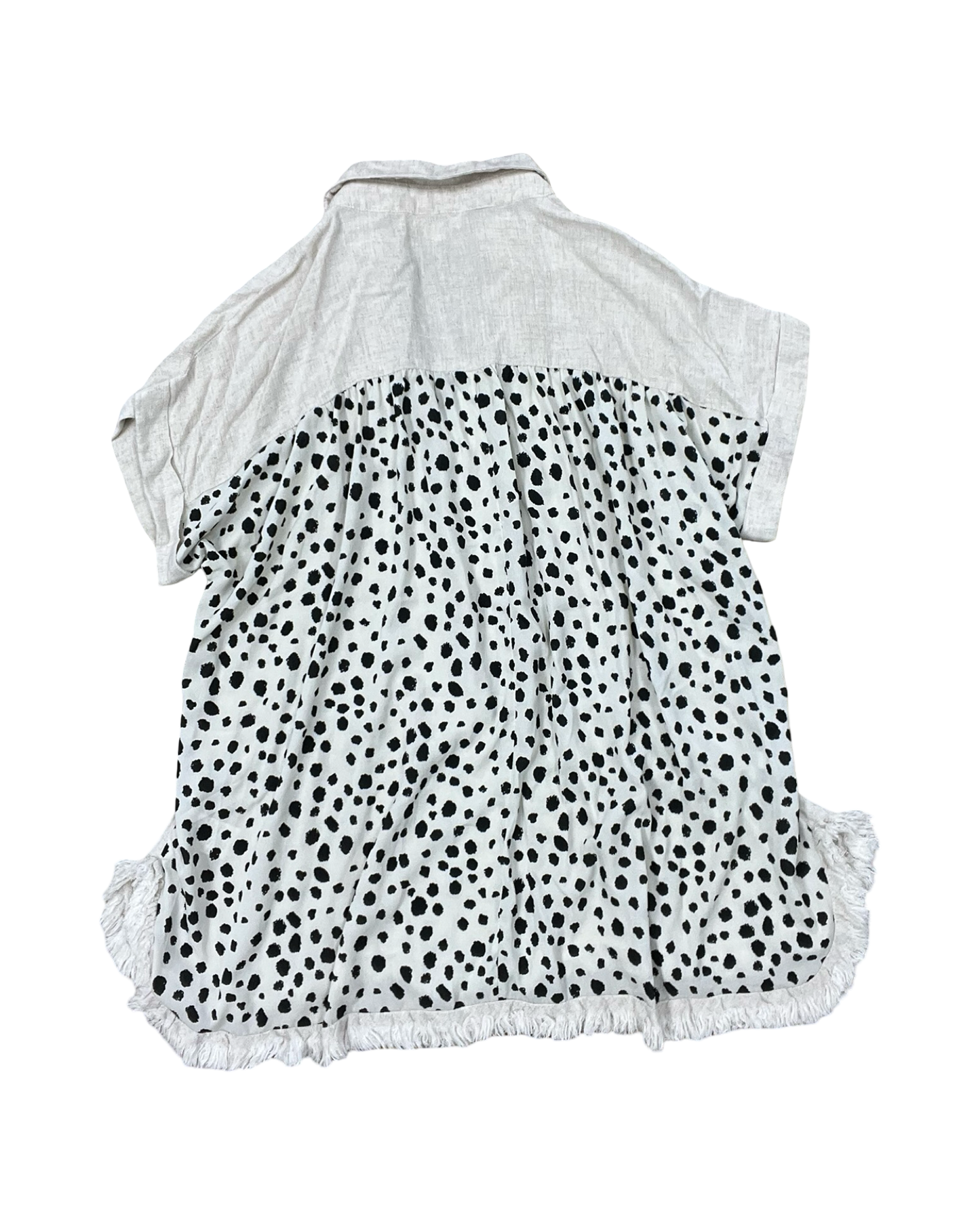 Blouse Ss By Umgee In Tan, Size:M