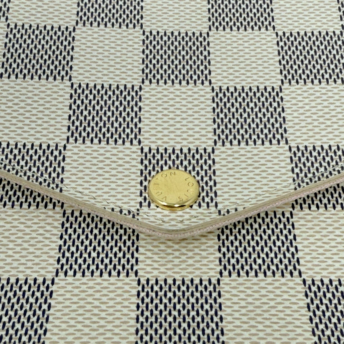 Pochette Félicie In Damier Azur Canvas Luxury Designer By Louis Vuitton, Size: Small