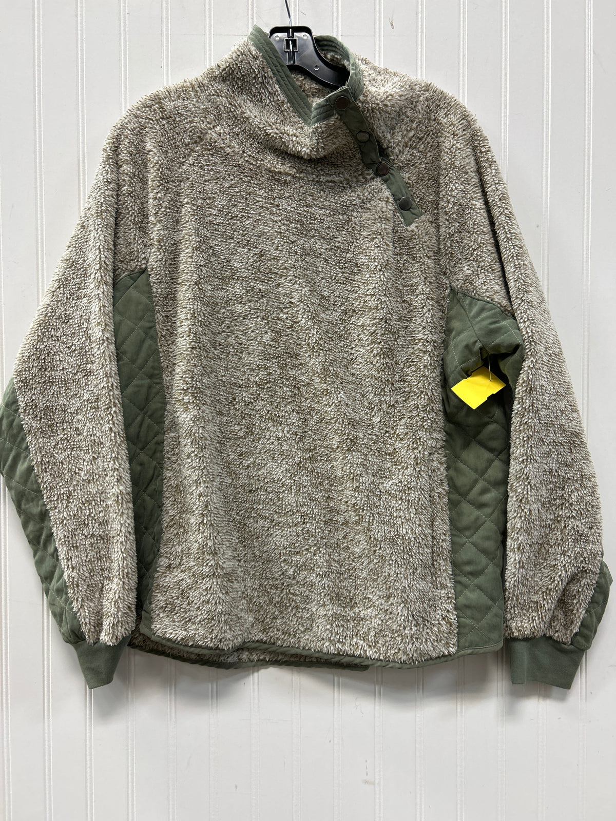 Jacket Fleece By Hem & Thread In Green, Size:L