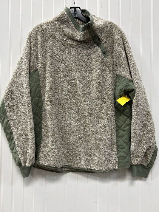 Jacket Fleece By Hem & Thread In Green, Size:L