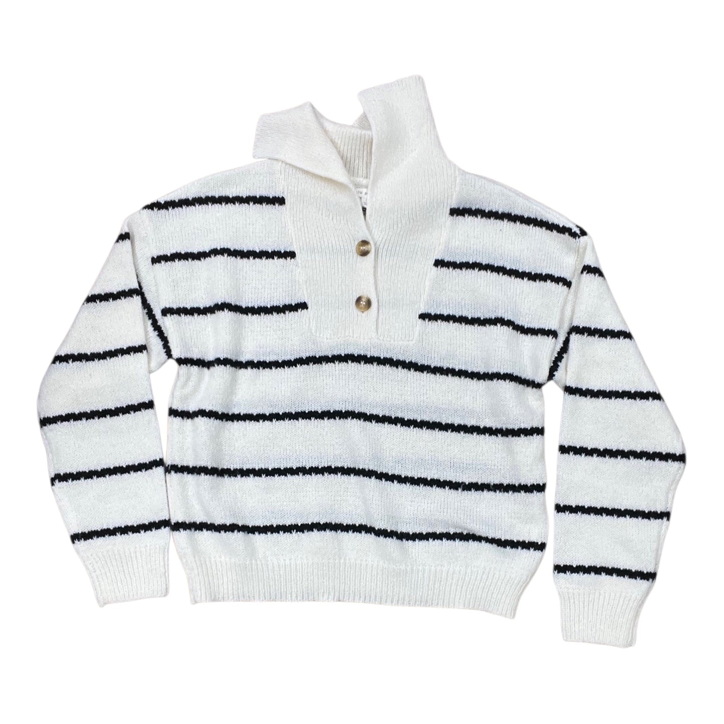 Sweater By Blu Pepper In White, Size:S