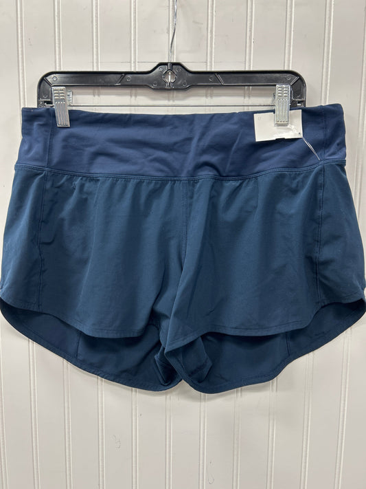 Athletic Shorts By Lululemon In Navy, Size:10L