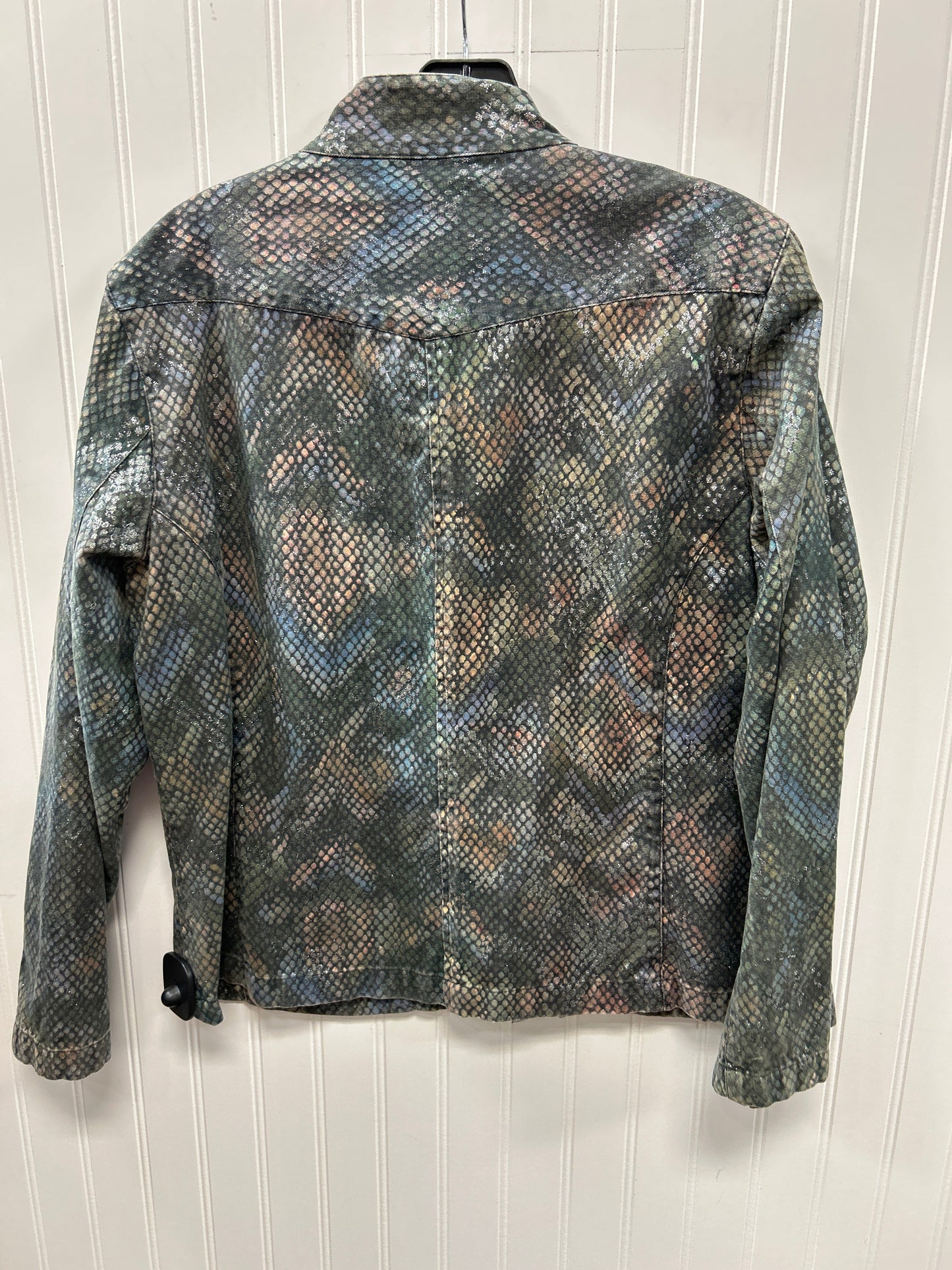 Jacket Denim By Chicos In Blue, Size:M