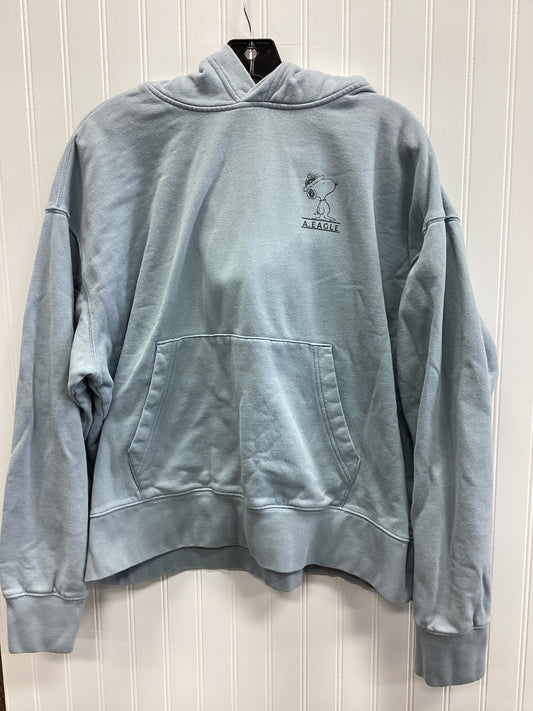 Sweatshirt Hoodie By American Eagle In Blue, Size:L