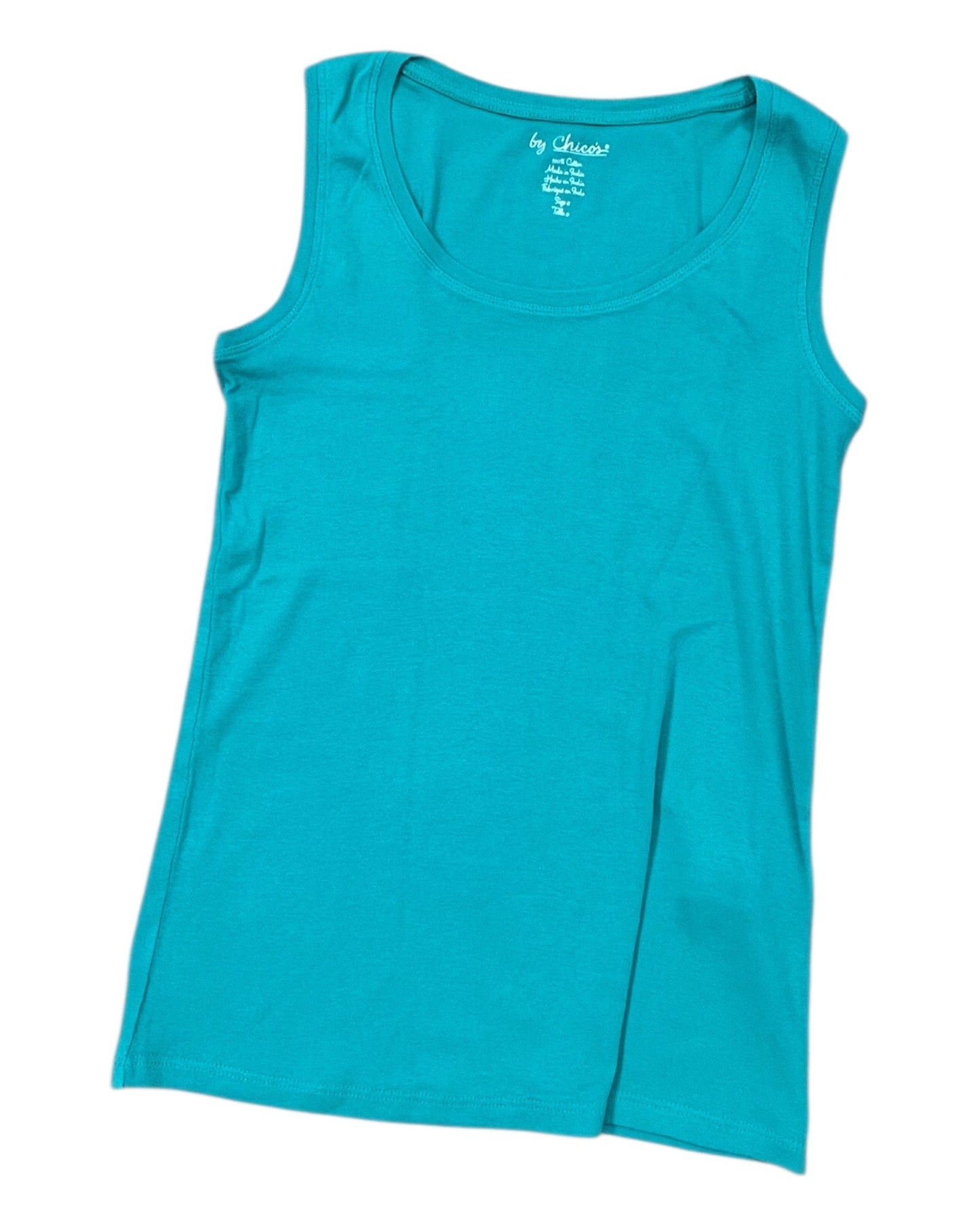 Top Sleeveless Basic By Chicos In Green, Size:S