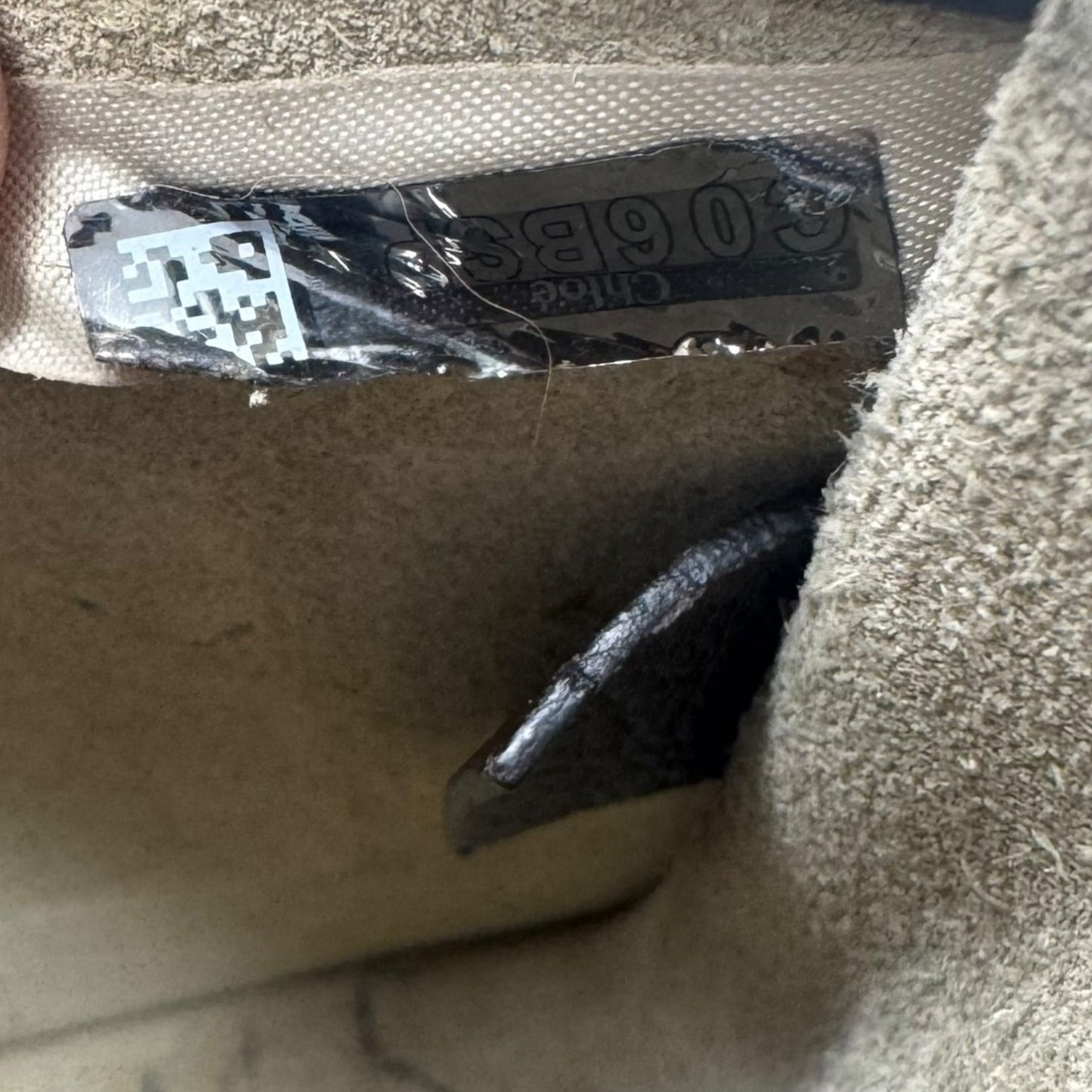 Nile Leather & Suede Bracelet Crossbody Handbag Luxury Designer By Chloe, Size: Small