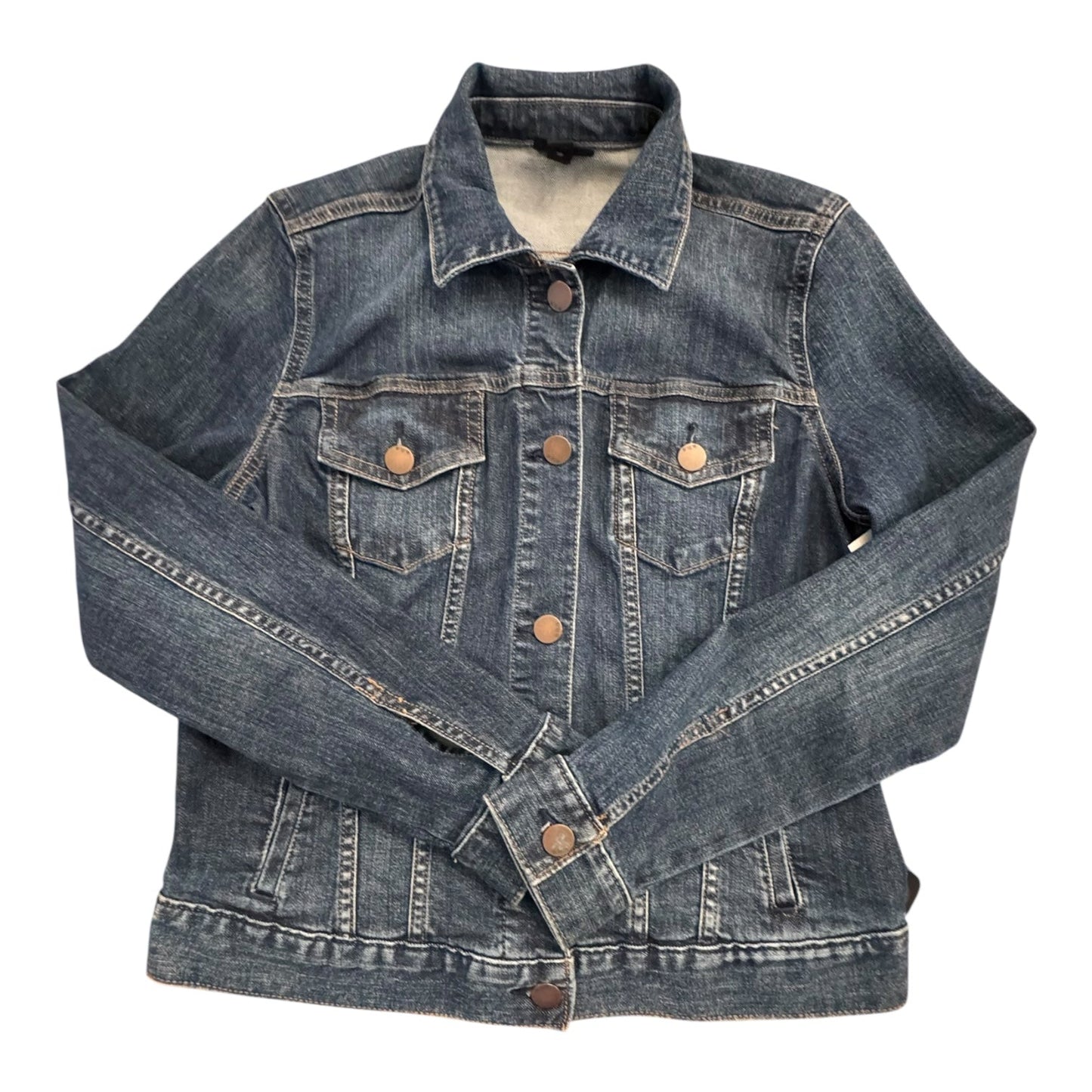 Jacket Denim By Ana In Blue Denim, Size:Xs