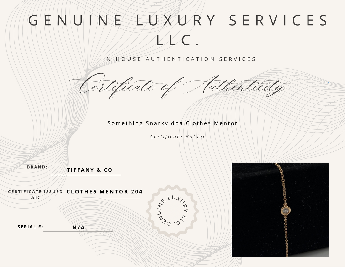 Tiffany & Company Diamond By The Yard 18K Rose Gold Luxury Bracelet