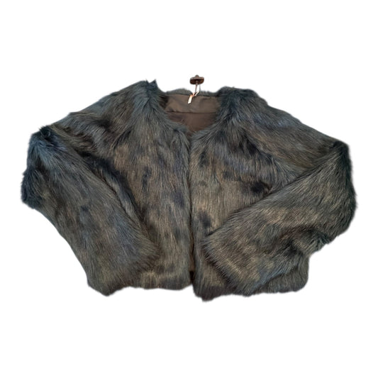 Coat Faux Fur & Sherpa By Free People In Green, Size:M