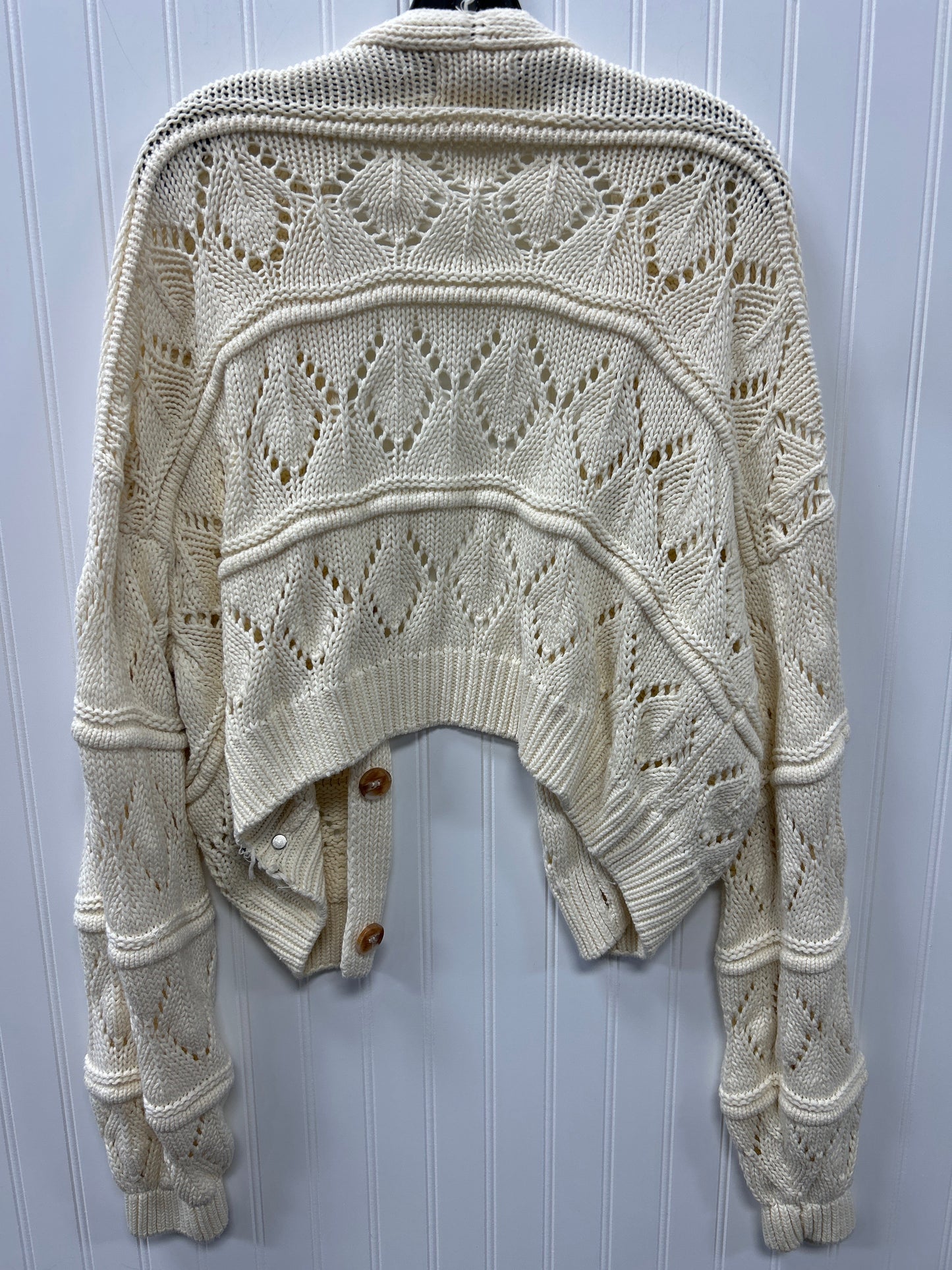 Sweater Cardigan By Oli & Hali In Cream, Size:L