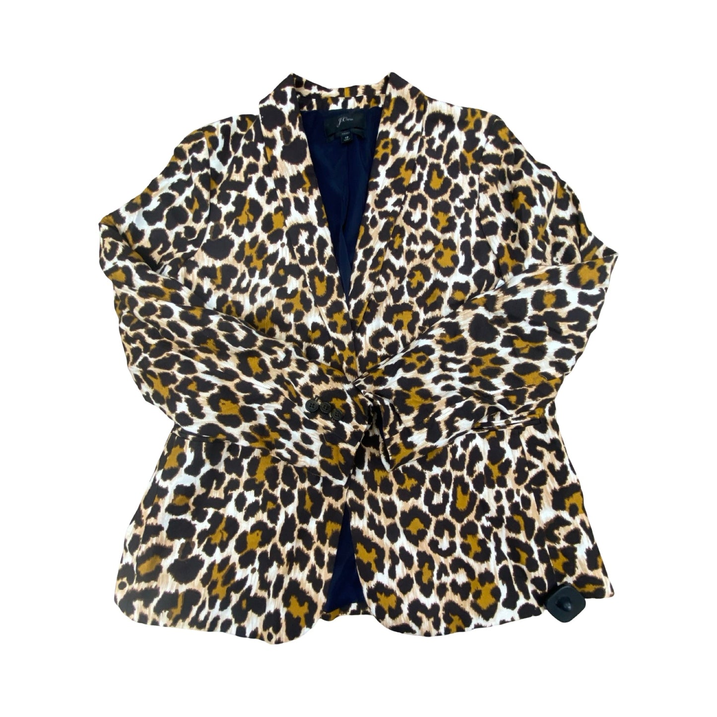 Blazer By J. Crew In Animal Print, Size:12