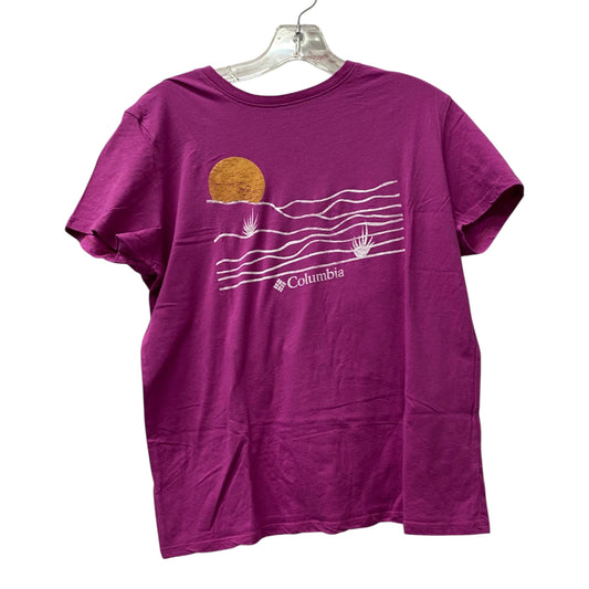 Athletic Top Ss By Columbia In Purple, Size:S