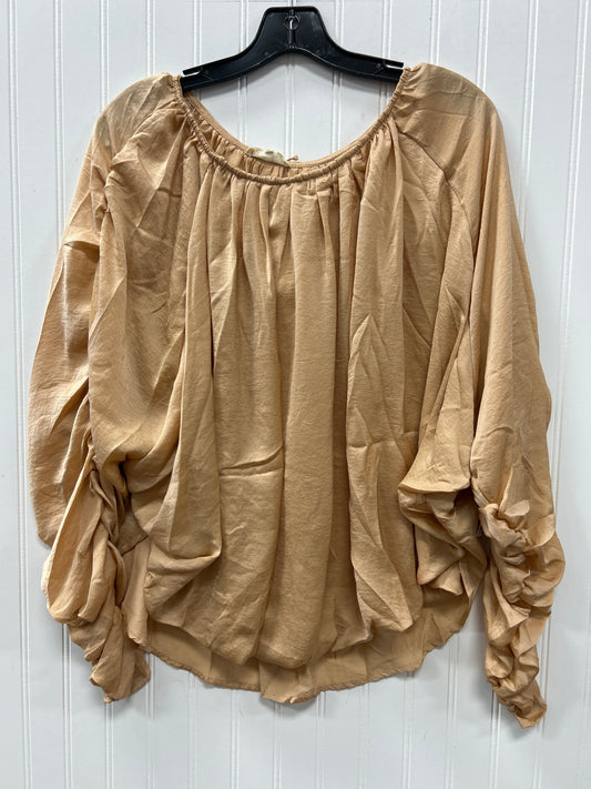 Top Ls By Easel In Cream, Size:S