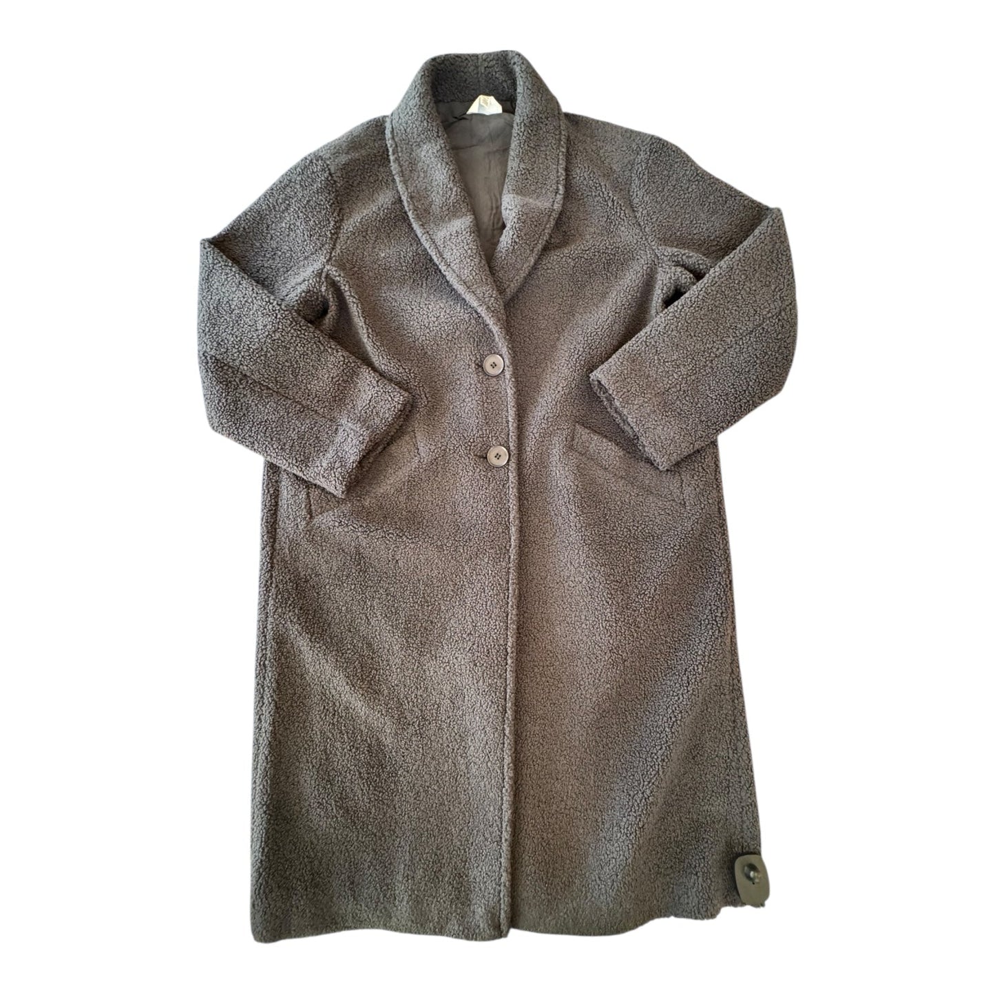 Coat Faux Fur & Sherpa By Splendid In Grey, Size:S
