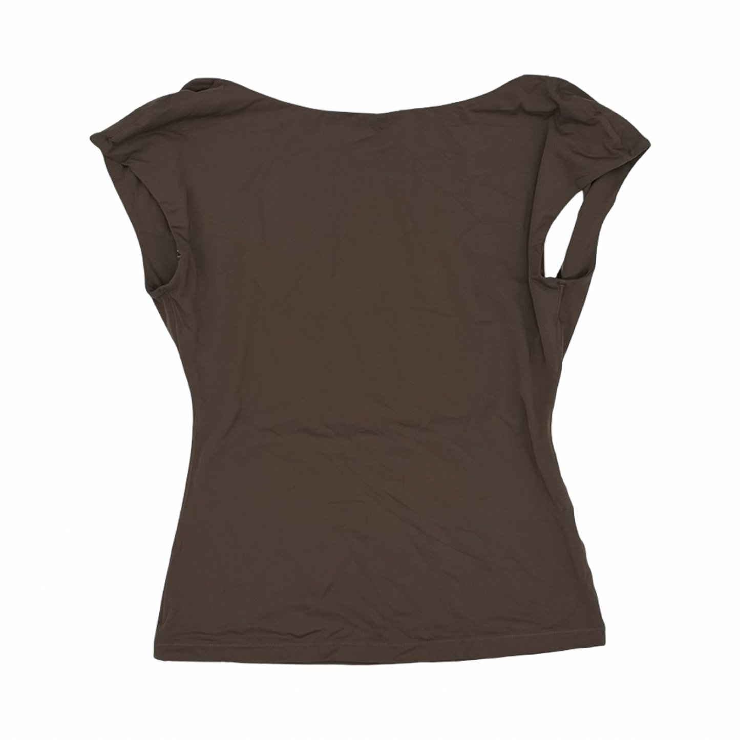 Blouse Sleeveless By Cmf In Brown, Size:S