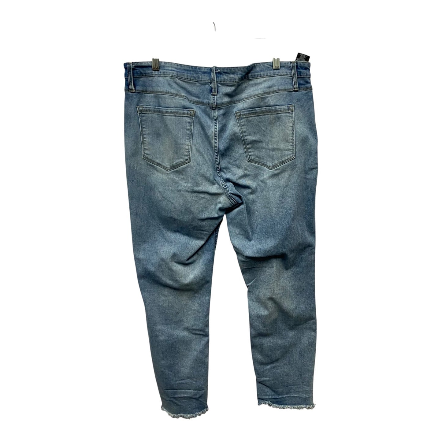 Jeans Cropped By Buffalo David Bitton In Blue Denim, Size:14