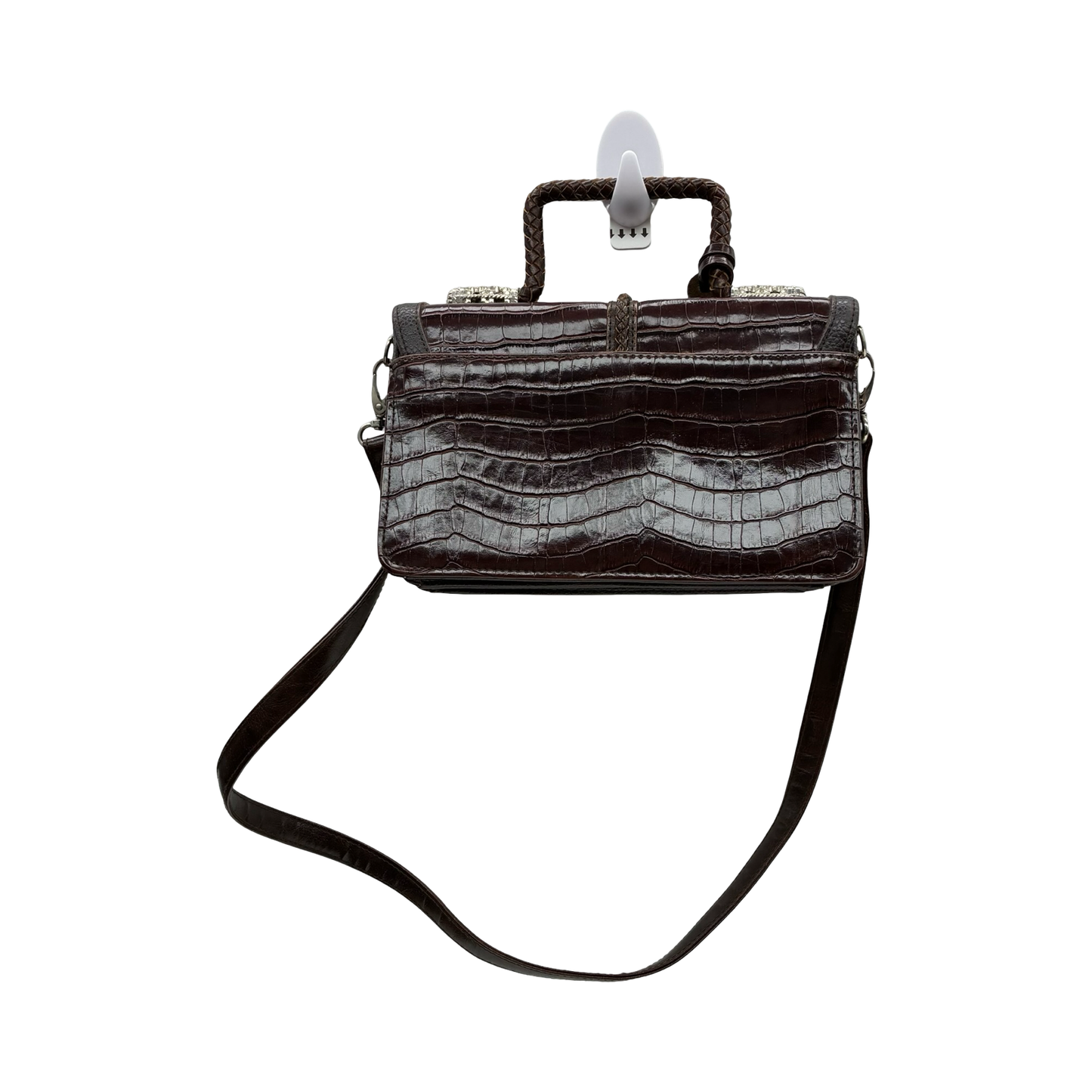Crossbody Leather By Clothes Mentor In Brown, Size:Medium