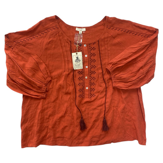 Top Ls By Easel In Orange, Size:L