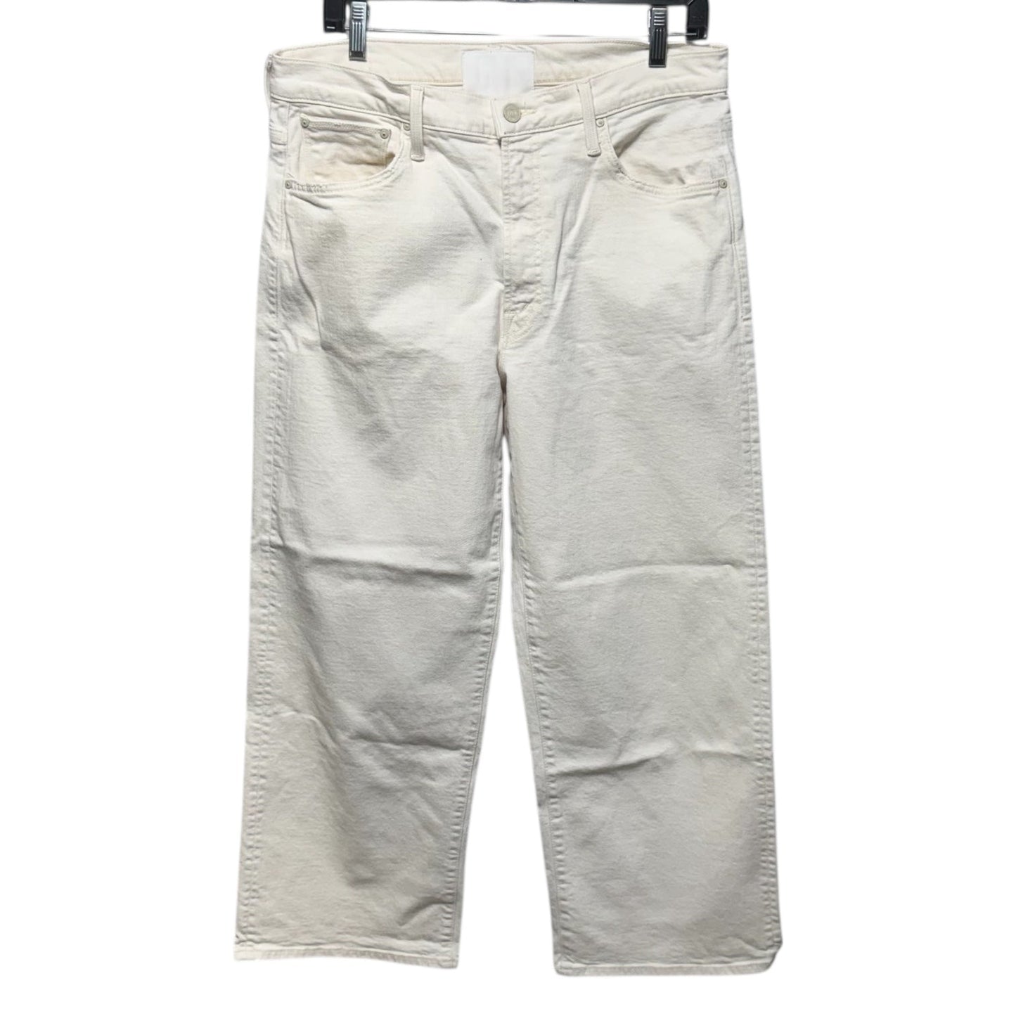 The Dodger Ankle Jeans By Mother In Cream Denim, Size: 10/30