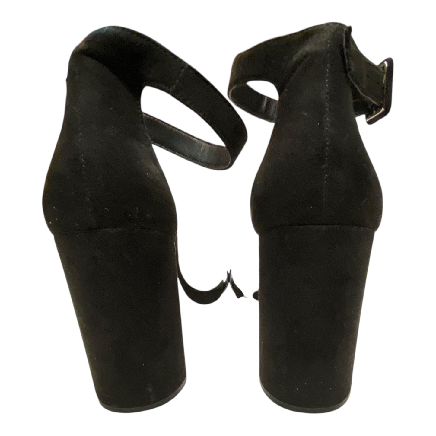 Sandals Heels Block By Mix No 6 In Black, Size:10