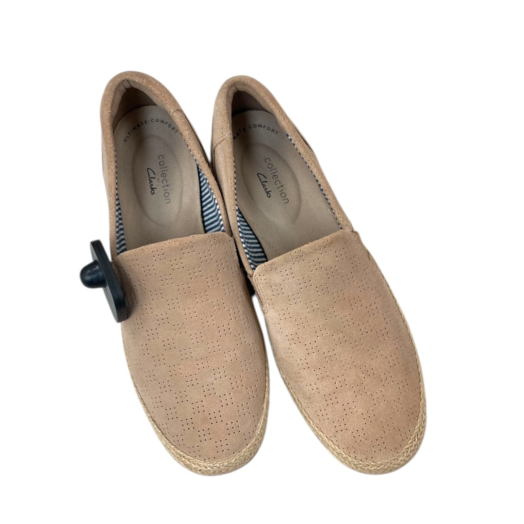 Shoes Flats By Clarks In Tan, Size:7.5