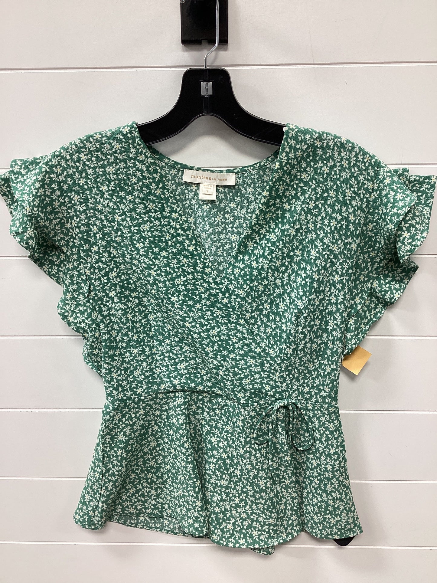 Top Ss By Monteau In Green, Size:S