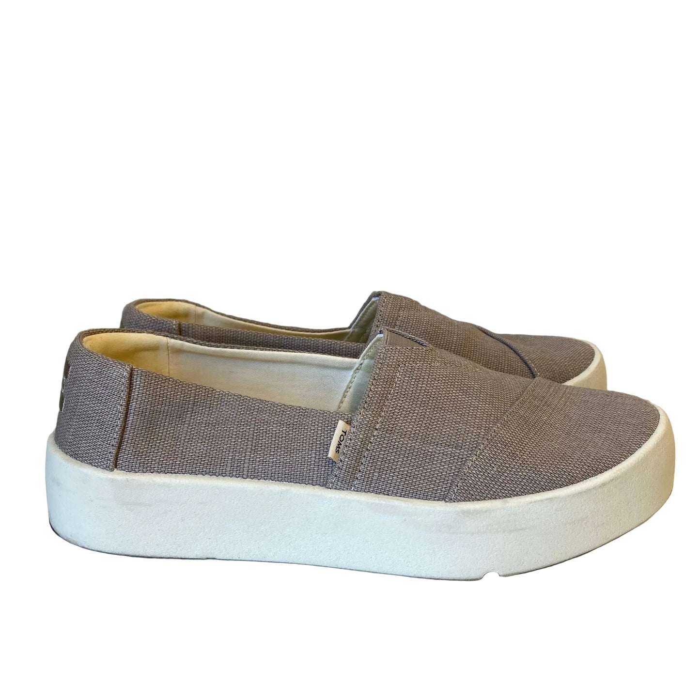 Shoes Sneakers By Toms In Taupe, Size:8.5