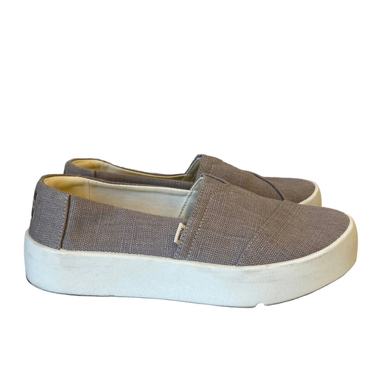 Shoes Sneakers By Toms In Taupe, Size:8.5