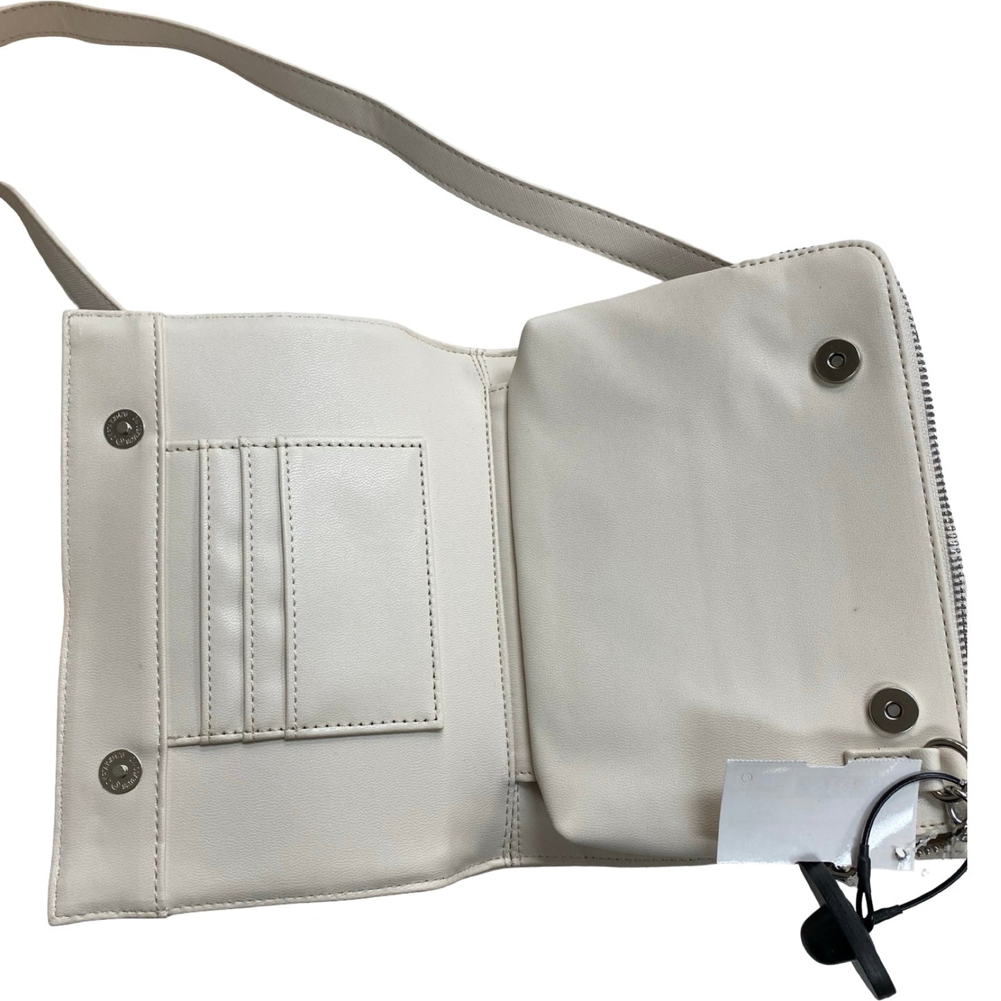 Handbag By Steve Madden In White, Size:Small